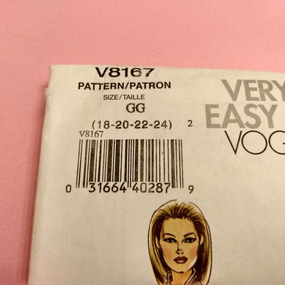 Vogue Wrap Jacket and Pants Sewing Pattern Plus Size 18-24 8167 UNCUT - Picture 9 of 9